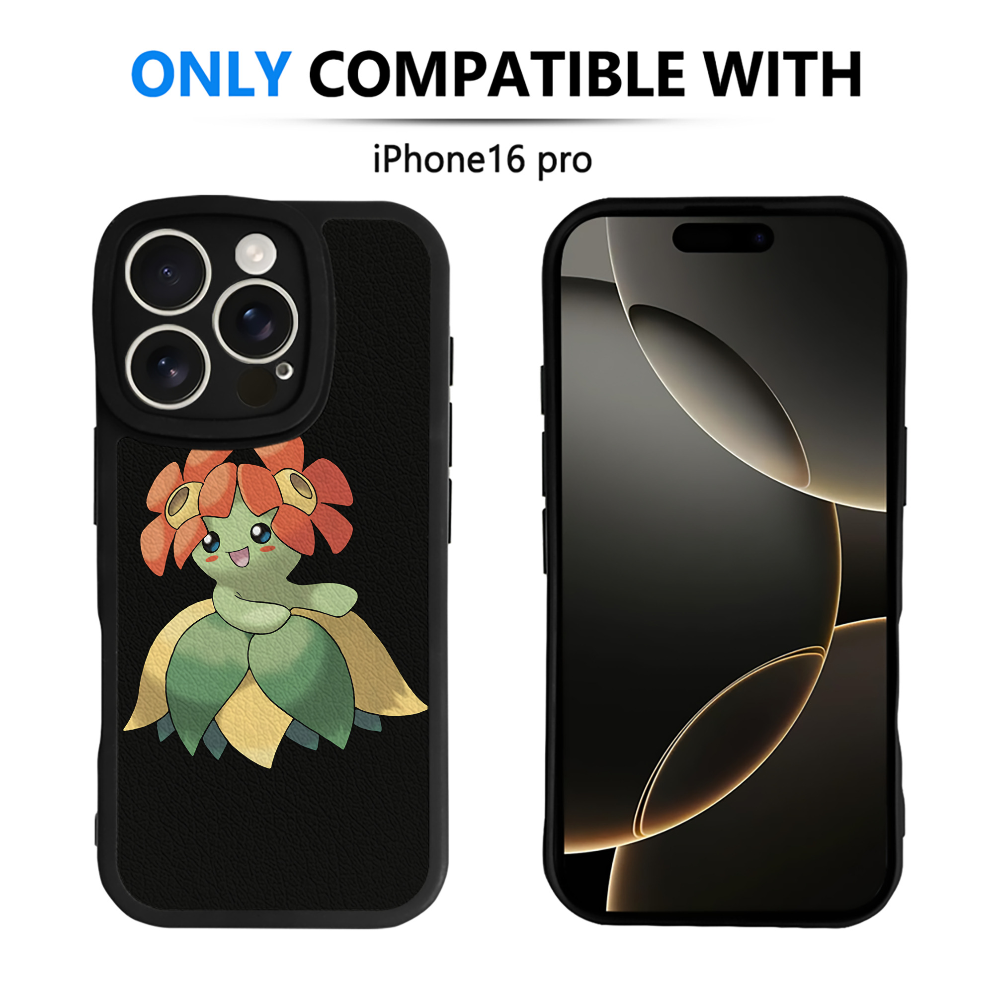 （画像用） ポケットモンスター Pokémon 【iPhone 16シリーズ対応】シリコンスマホケース（レザー調） 材質：シリコン